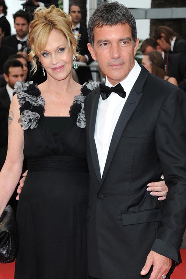 النجم العالمي ​أنطونيو بانديراس​ مع زوجته السابقة ​ميلاني غريفيث