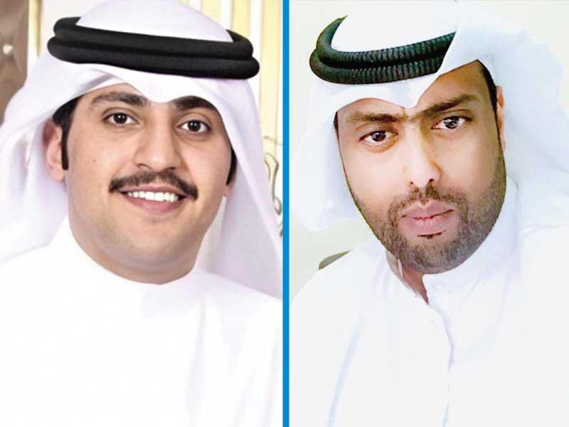 رئيس نادي فصيح بكلية الآداب في جامعة الكويت، عبدالله البراك-رئيس النادي المعلوماتي في كلية العلوم الاجتماعية بجامعة الكويت، محمد المعصب