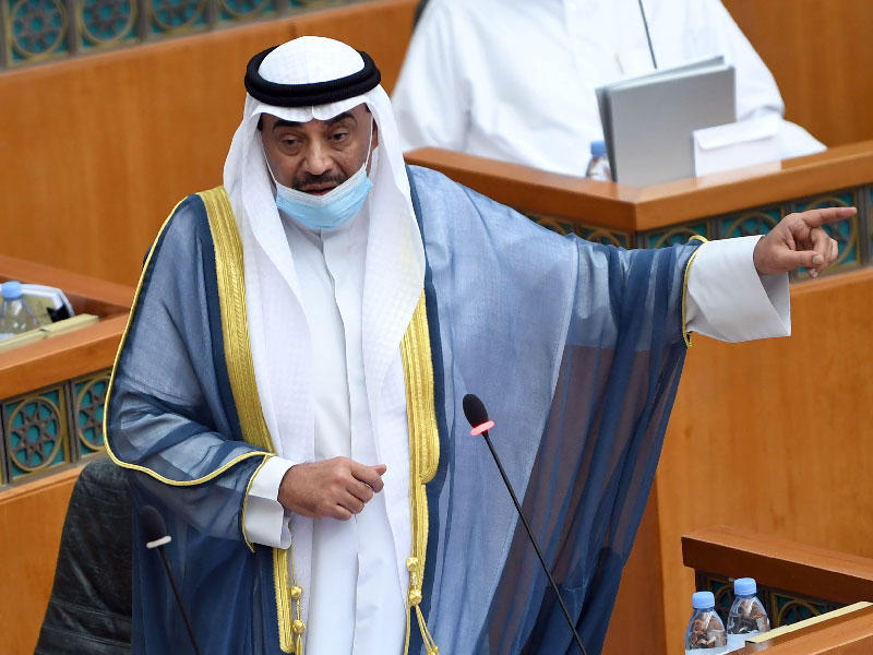 رئيس مجلس الوزراء سمو الشيخ صباح الخالد في جلسة أمس