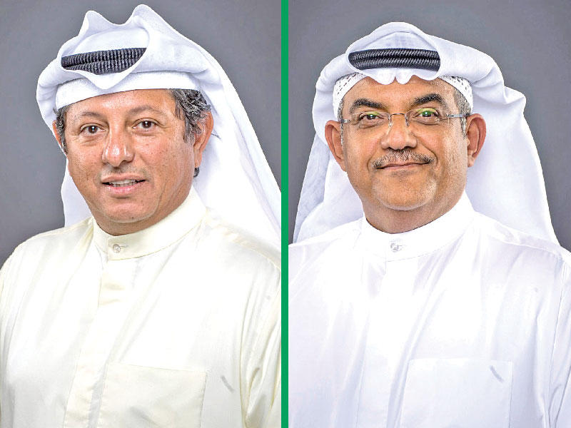 رئيس مجلس إدارة شركة الأرجان العالمية العقارية، هيثم الخالد - نائب رئيس مجلس الادارة الرئيس التنفيذي للشركة خالد المشعان