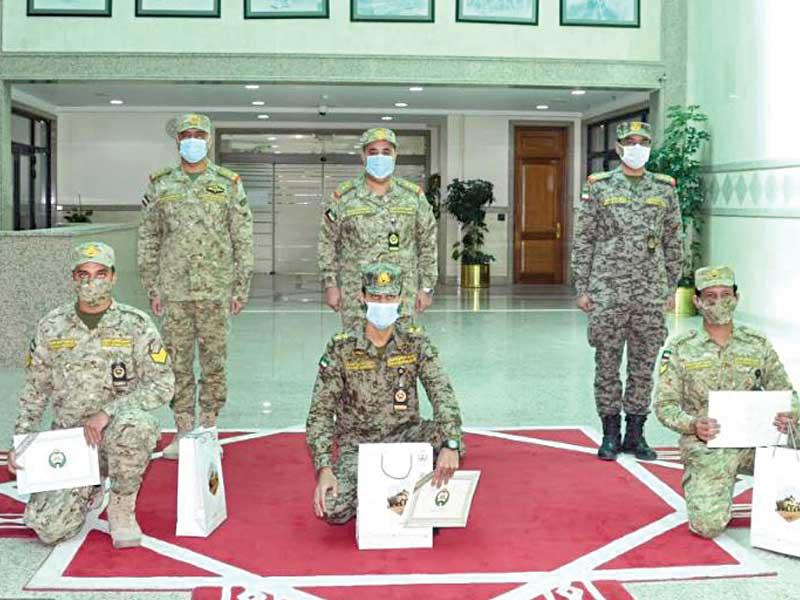  وكيل الحرس الوطني الفريق الركن هاشم الرفاعي والمكرمون 