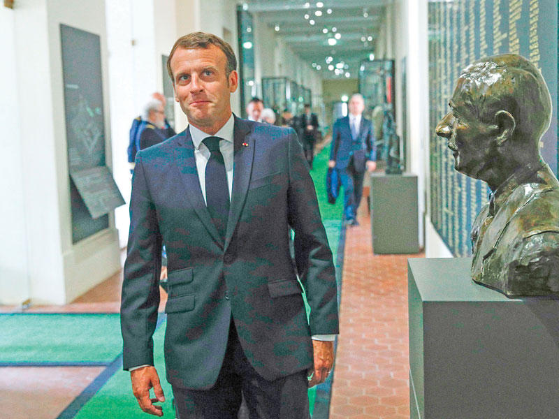 الرئيس الفرنسي إيمانويل ماكرون