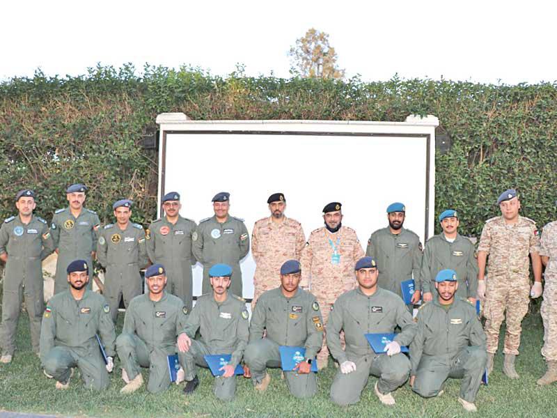 منتسبو الحرس الوطني خلال التخريج