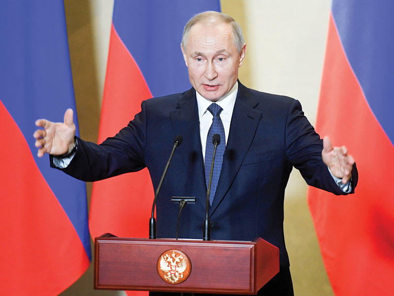 الرئيس الروسي فلاديمير بوتين 