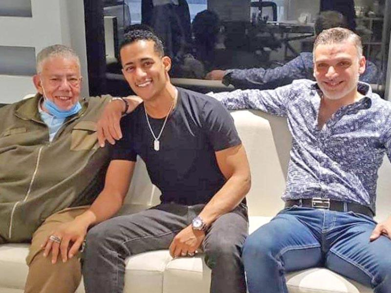 الفنان محمد رمضان مع الكاتب بشير الديك 