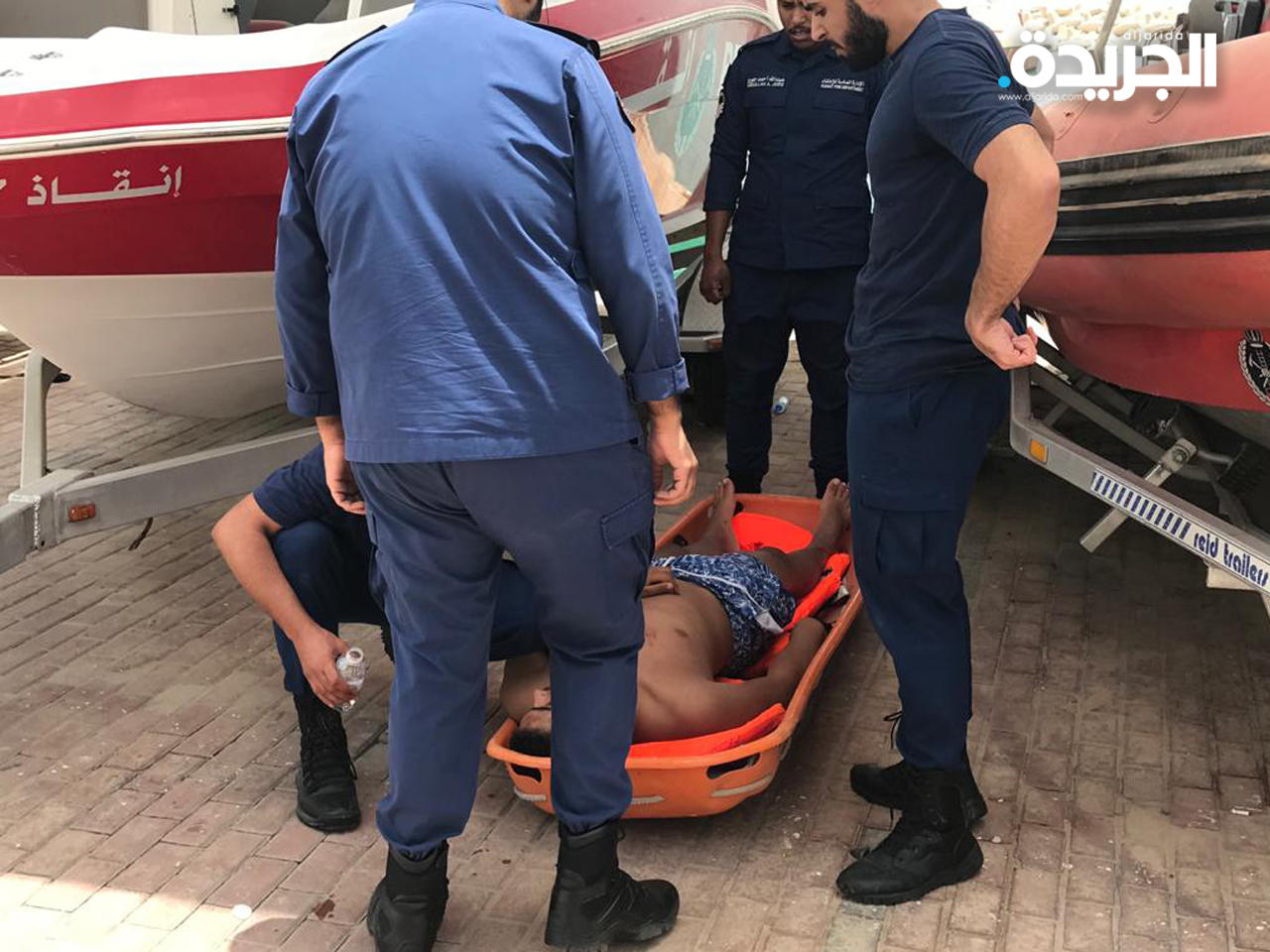 انقاذ 3 مواطنيين من الغرق في أبو الحصانية