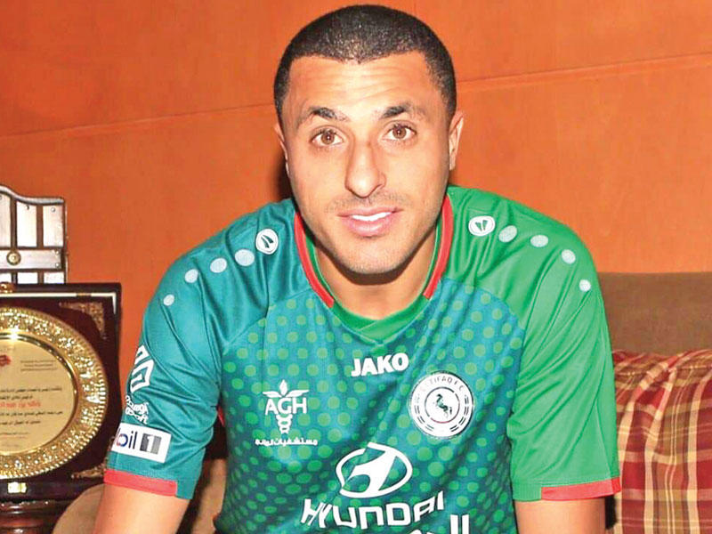 اللاعب التونسي أحمد العكايشي