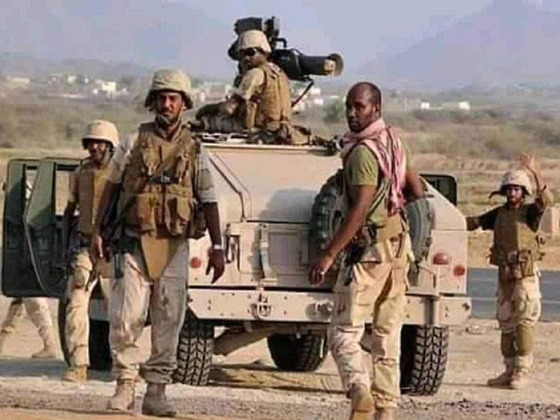 قوات سعودية في محافظة أبين جنوبي اليمن 