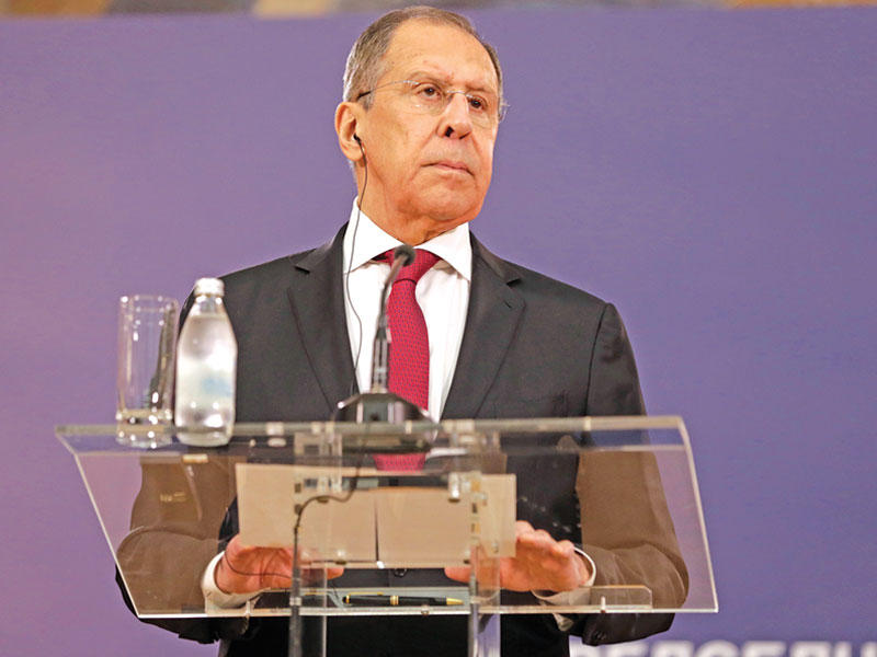 وزير الخارجية الروسي سيرغي لافروف 