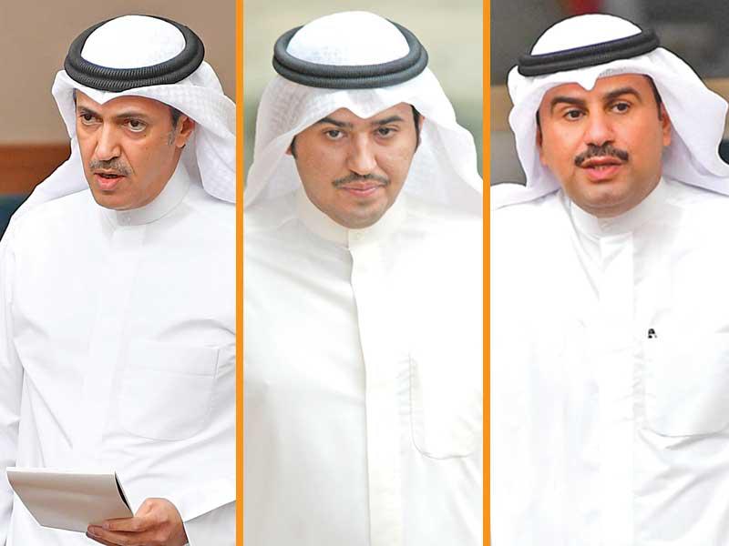 النائب ثامر السويط -النائب ناصر الدوسري-النائب خالد العتيبي