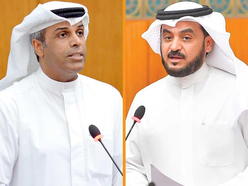 النائب د. محمد الحويلة-وزير النفط وزير الكهرباء والماء د. خالد الفاضل