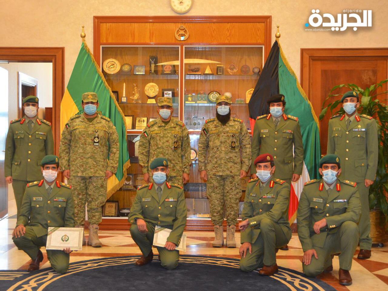 الحرس الوطني كرم الضباط الحاصلين على دورة الاركان