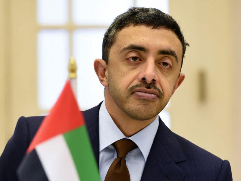 وزير الخارجية والتعاون الدولي الإماراتي عبدالله بن زايد