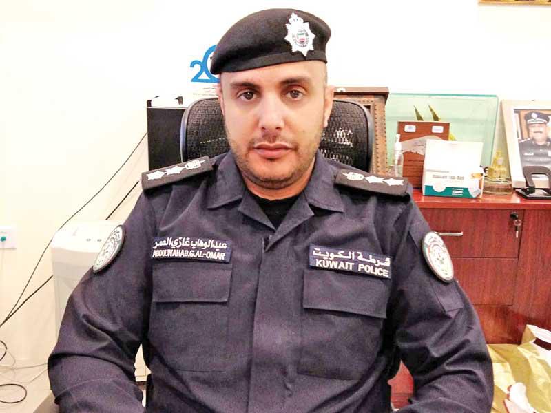 رئيس قسم اختبار تعليم القيادة في مرور محافظة العاصمة العقيد عبدالوهاب العمر