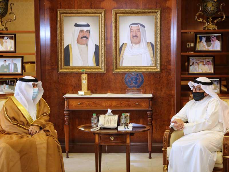  وزير الخارجية الشيخ د. أحمد الناصر سفير الإمارات صقر الريسي