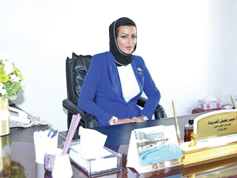 المتحدثة الرسمية بوزارة المواصلات مديرة المكتب الفني لوكيلة الوزارة عبير الشريدة