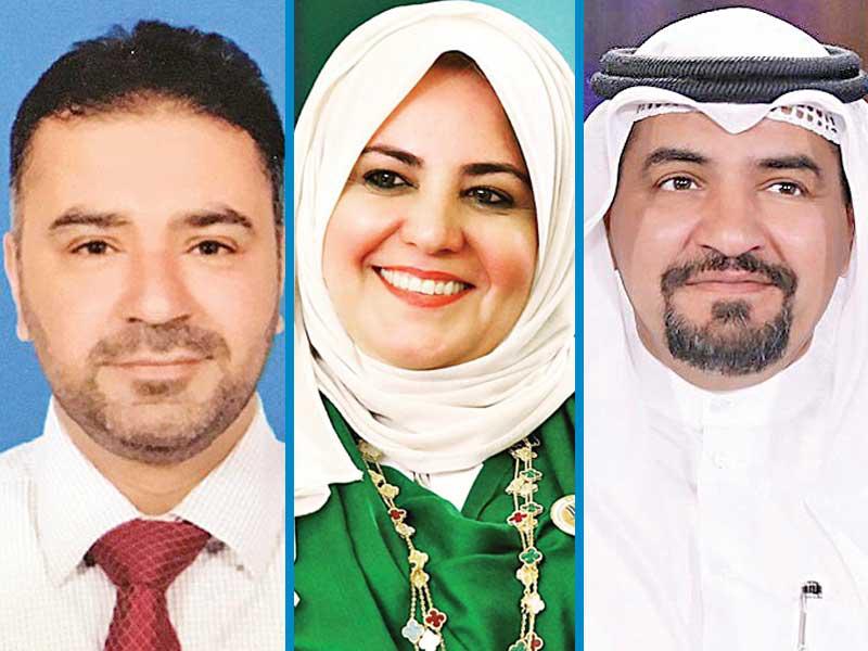  مدير فرع بلدية محافظة العاصمة بدر أبورقبة-رئيسة الجمعية الكويتية لحماية البيئة، د. وجدان العقاب-طبيب الصحة الوقائية في وزارة الصحة، د. عبدالله بهبهاني