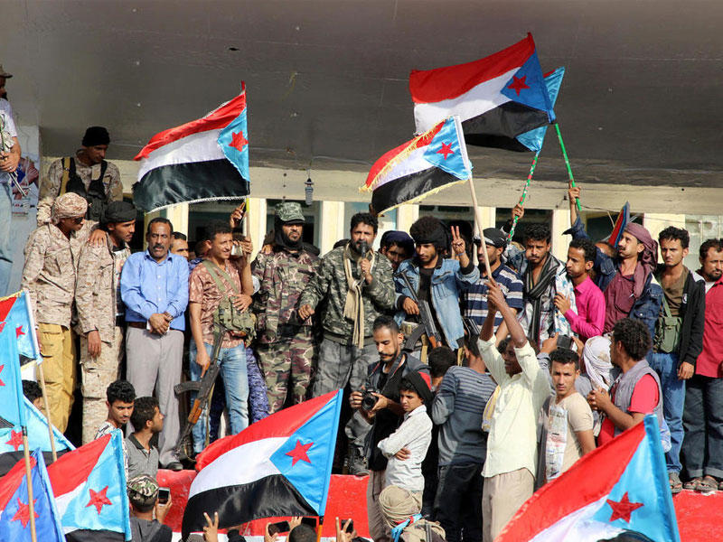 أنصار الانفصاليين اليمنيين الجنوبيين يشاركون في احتجاج مناهض للحكومة في عدنn