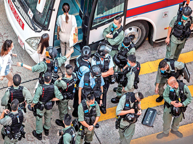 مسيرة صامتة ضد «الأمن الصيني»