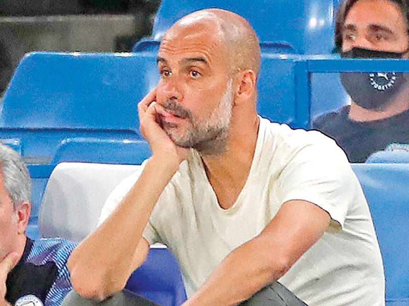 جوسيب غوارديولا المدير الفني لفريق مانشستر سيتي