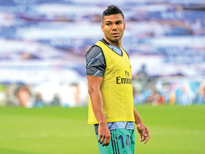 كاسيميرو لاعب وسط ريال مدريد
