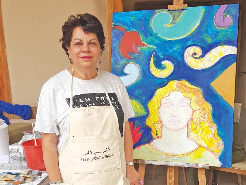 الفنانة التشكيلية ثريا البقصمي