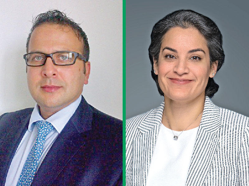 نورة العبدالكريم، رئيسة قطاع الاسواق في بورصة الكويت - روبرت أنصاري، الرئيس التنفيذي الإقليمي لشركة MSCI 