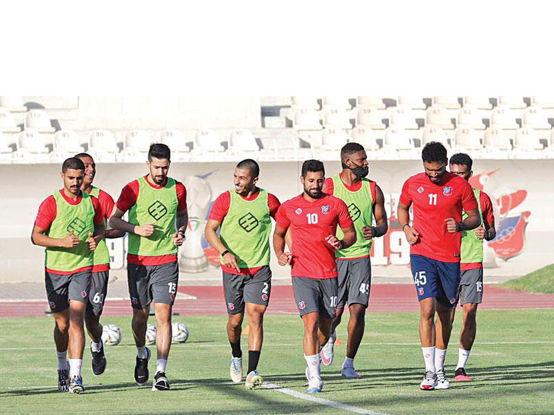 تدريبات فريق القدم