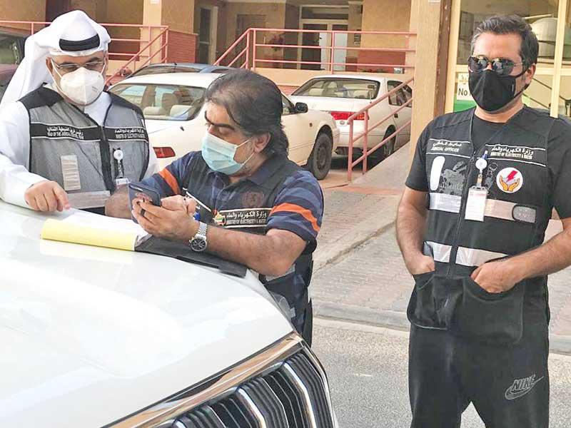 تحرير إحدى المخالفات التابعة لوزارة الكهرباء والماء