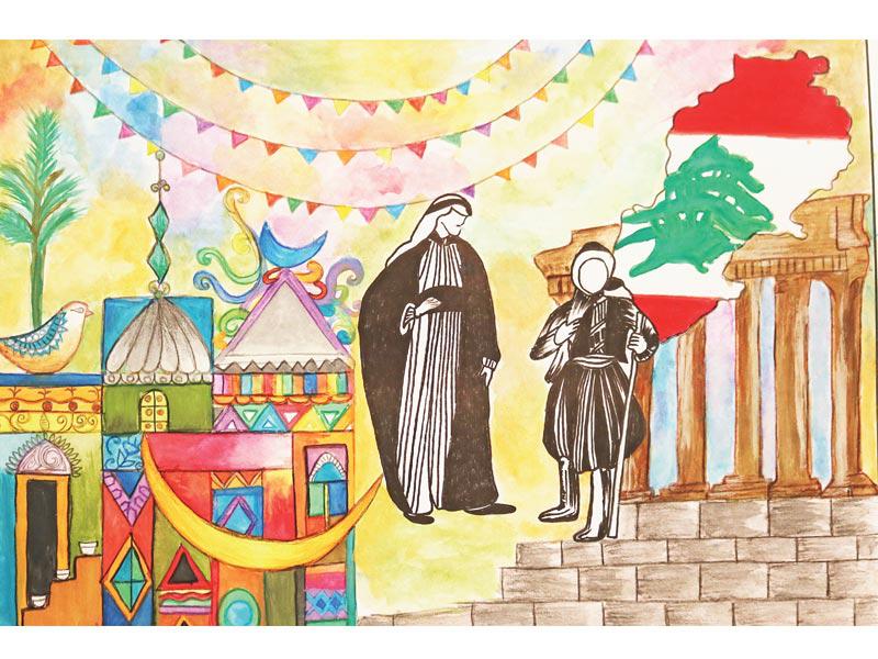 من الأعمال المشاركة في المسابقة 