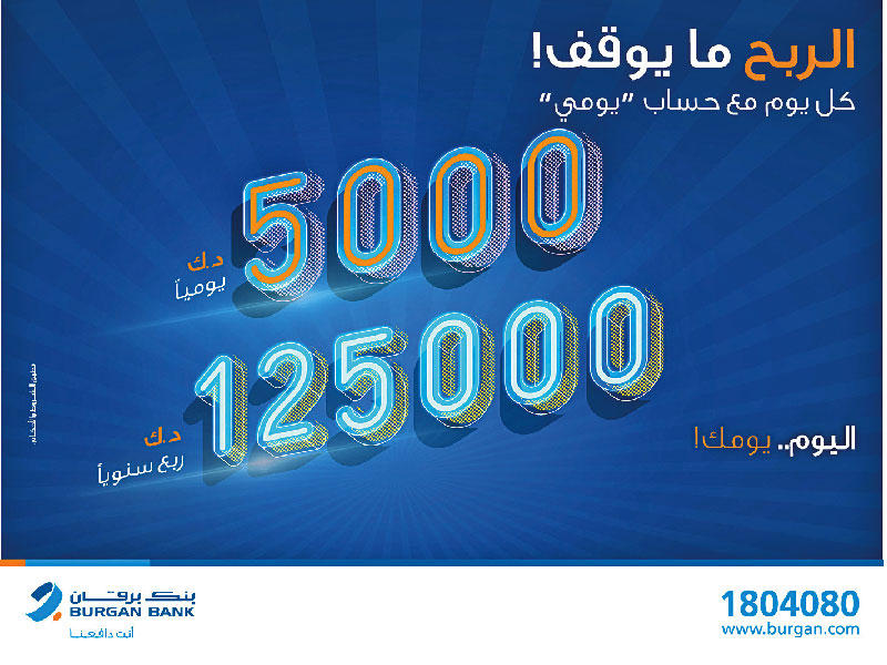 بنك برقان يعلن فائزي سحب «يومي»