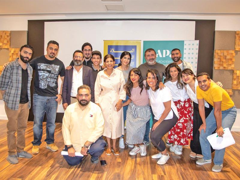 من ورشة جورج خباز في الملاذ المسرحي الأول