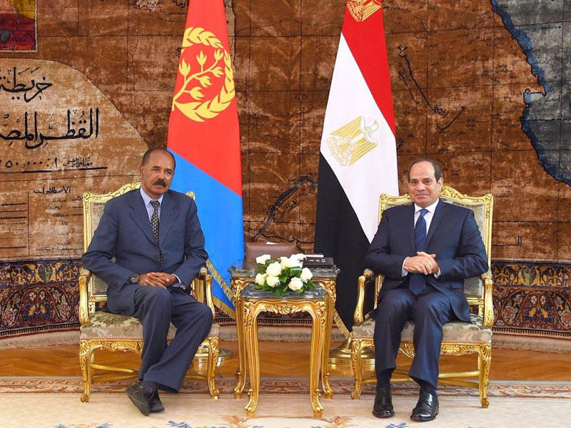 استقبل السيد الرئيس عبد الفتاح السيسي بقصر الاتحادية الرئيس الإريتري أسياس أفورقي والذي يقوم بزيارة رسمية لمصر
