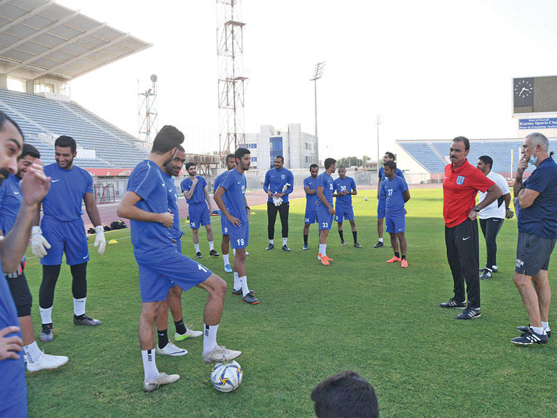 جانب من تدريب كاظمة