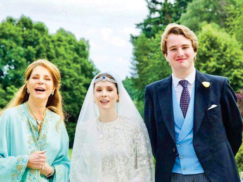 الأميرة راية بنت الحسين و الصحافي البريطاني فارس نيد دونوفان