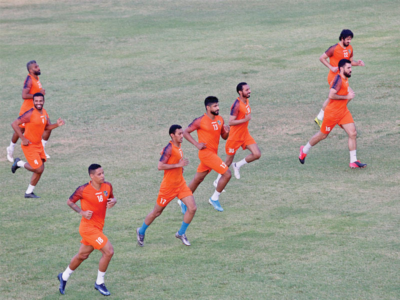 جانب من التدريب الأول للسماوي