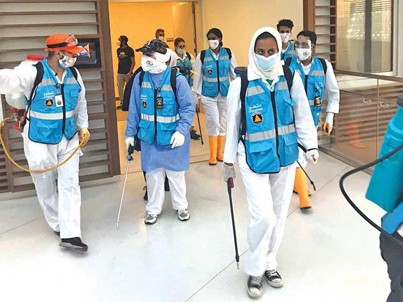 جانب من عملية التعقيم