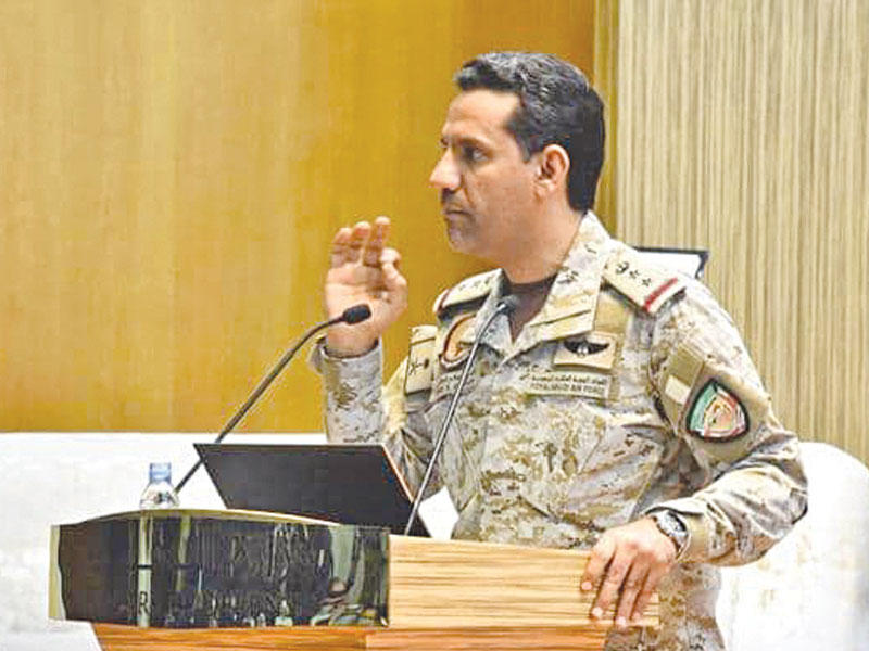 المتحدث الرسمي باسم قوات تحالف دعم الشرعية في اليمن العقيد الركن تركي المالكي