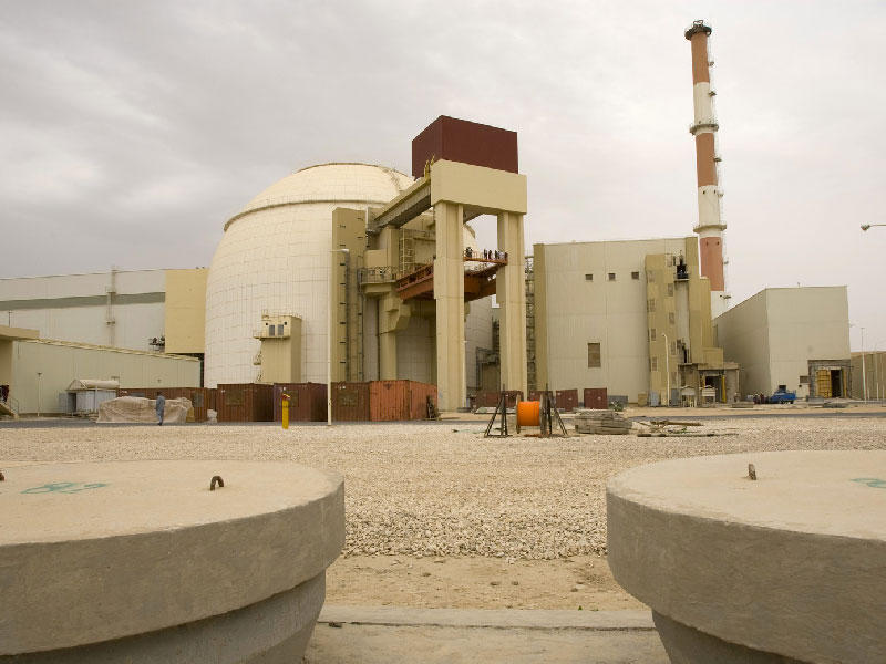 المفاعل النووي الإيراني في منطقة بوشهر