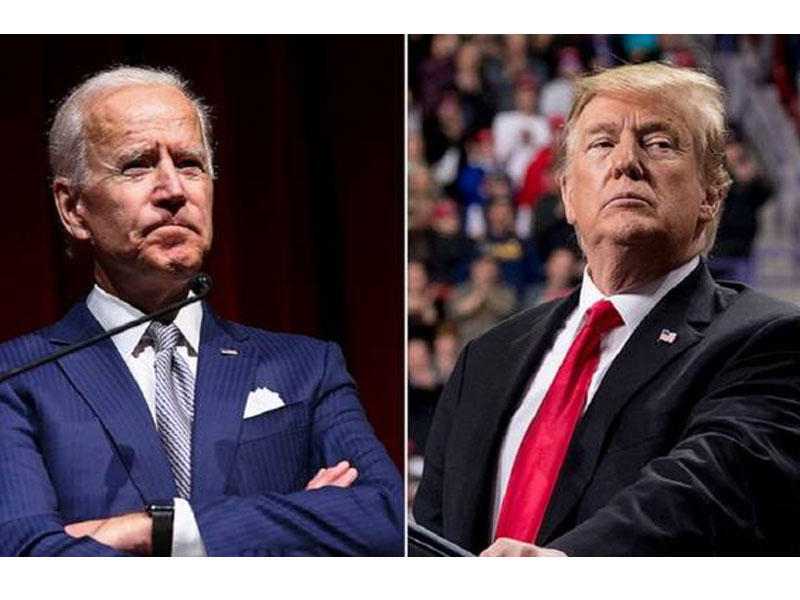 الرئيس الأميركي دونالد ترامب و منافسه الديمقراطي جو بايدن