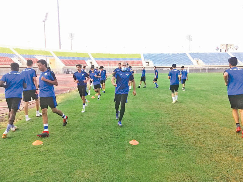 جانب من تدريبات الجهراء