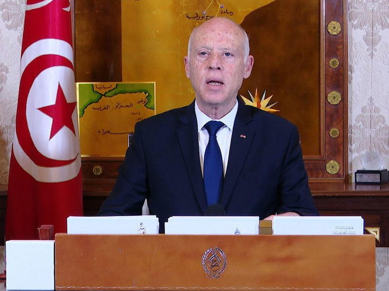 الرئيس التونسي قيس سعيّد 