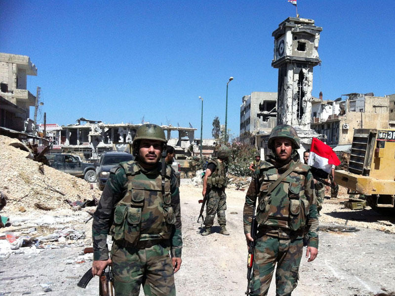 عناصر من القوات الحكومية السورية