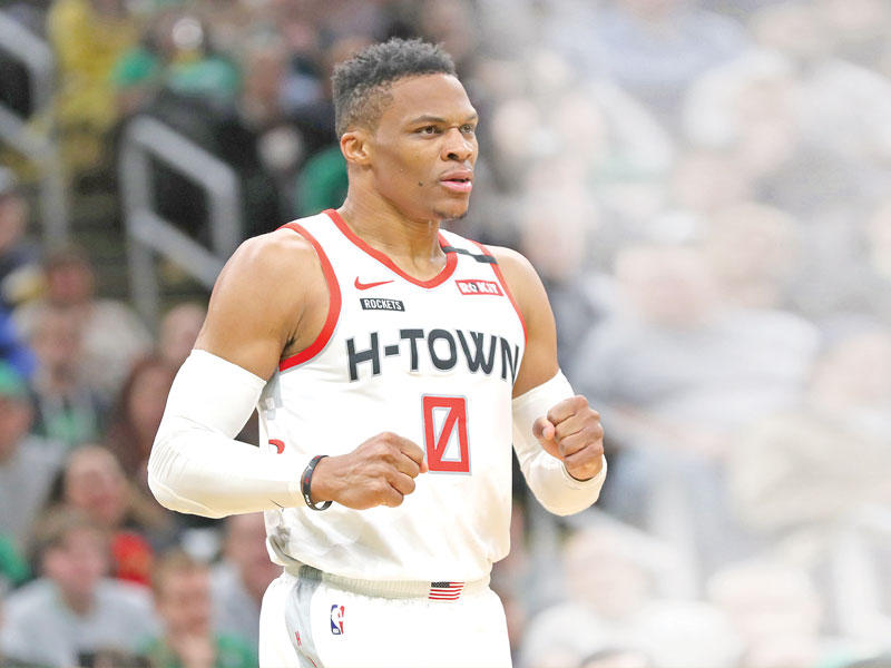 راسل وستبروك نجم نادي هيوستن روكتس 