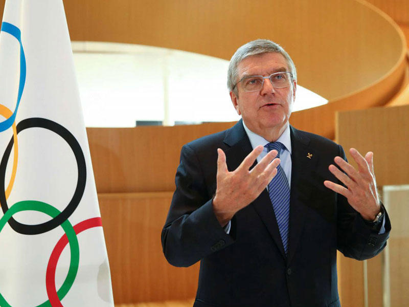 رئيس اللجنة الأولمبية الدولية الألماني توماس باخ 