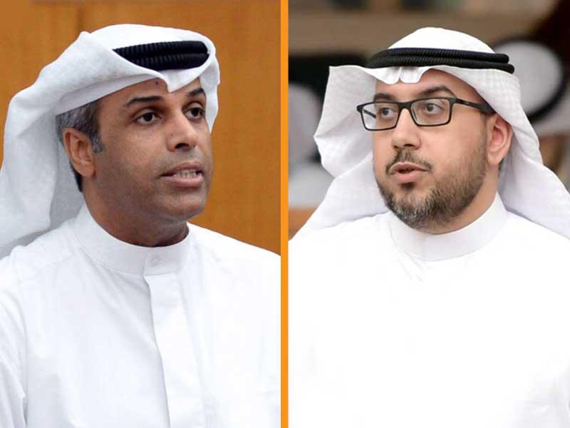  النائب اسامة الشاهين-وزير النفط وزير الكهرباء والماء بالوكالة خالد الفاضل