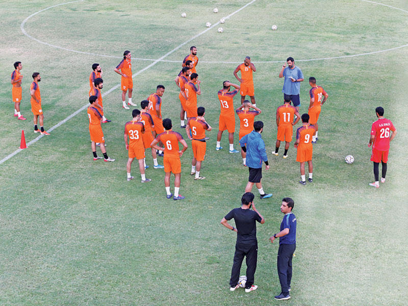 جانب من تدريبات السماوي