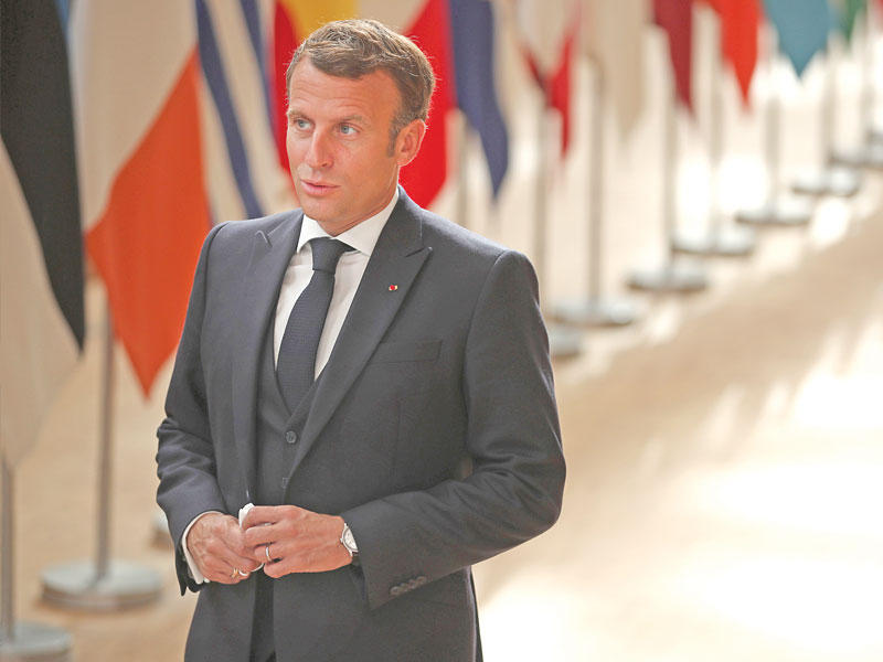 الرئيس الفرنسي إيمانويل ماكرون 