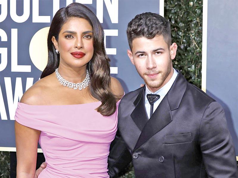 النجم ​نيك جوناس​ مع زوجته النجمة الهندية ​بريانكا تشوبرا​