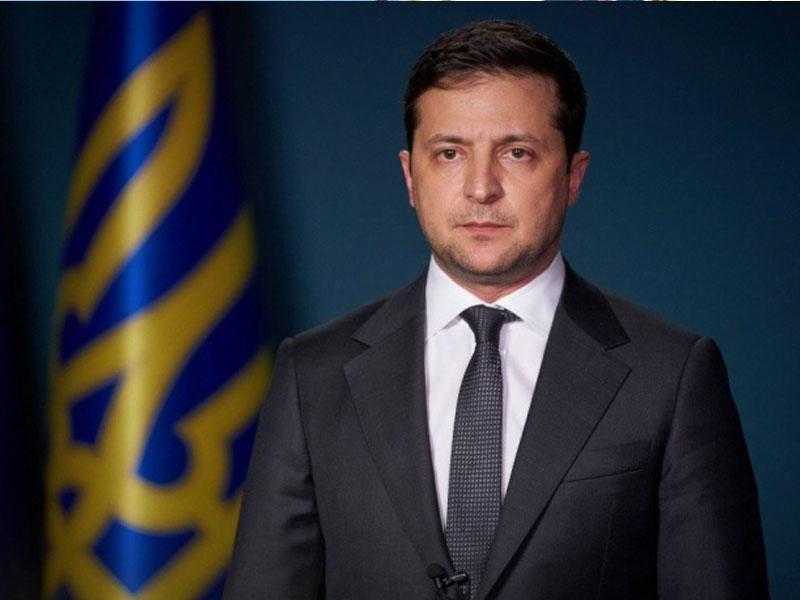 الرئيس الأوكراني فولوديمير زيلينسكي